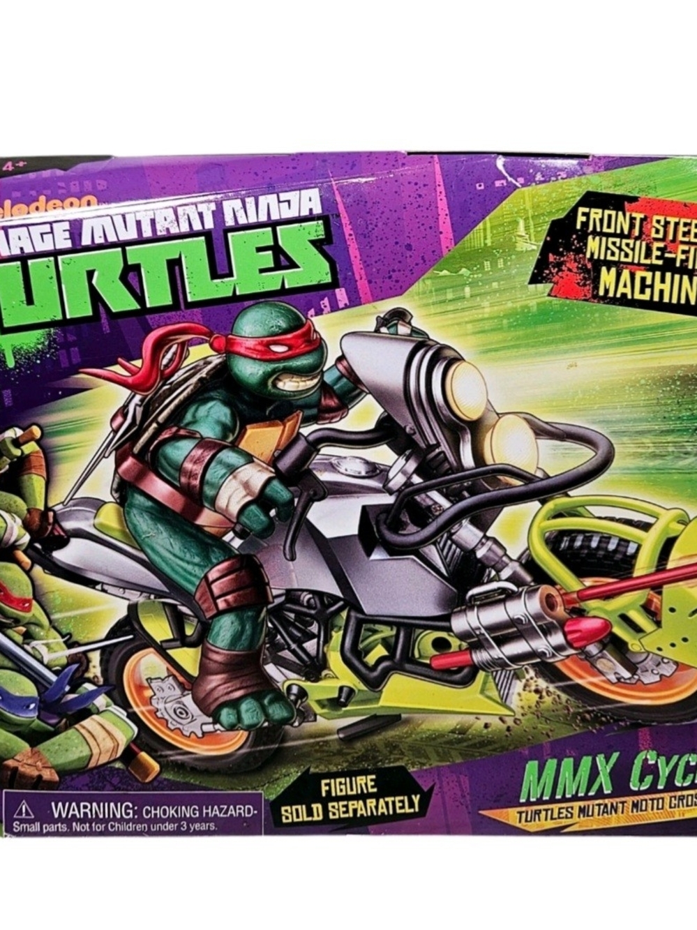 2013 Playmates Toys Teenage Mutant Ninja Turtles Action Figure MMX Cycle